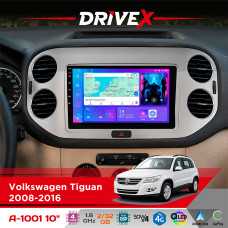 Штатна магнітола для Volkswagen Golf Plus 2005-2014 DriveX A-1001 10" Android 4-ядерний 2+32Гб 4x45W бездротовий CarPlay та AndroidAuto