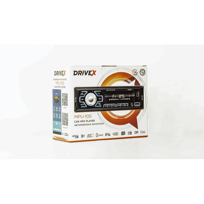 MPU-105 1-Din 4x45W BT APP