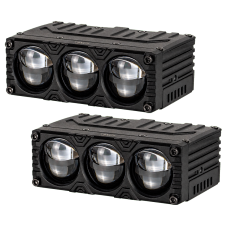 WL MT-19 3X H/L Dual 85/115W 6000K 12-80V STM Red DRL к-т.