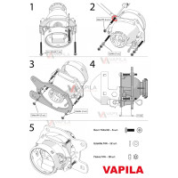 Перехідні рамки для білінз Kia CEED JD