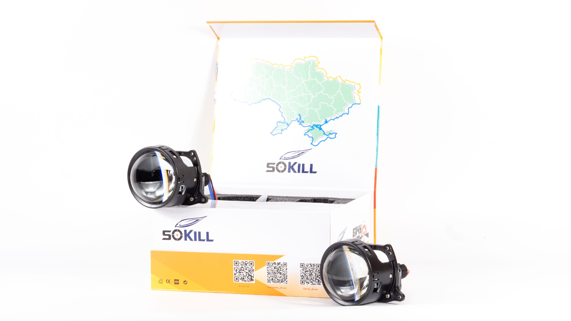 SoKill BiLED F16 3.0" 55/65W 6K к-т.