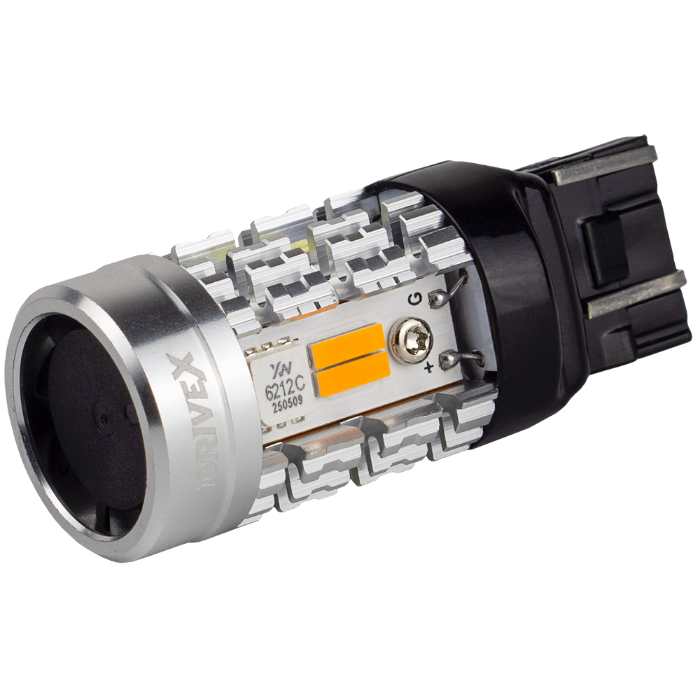 Glow FAN5 T20(2) Amber 12V 5/30W 350/835Lm 7443/W21/5W base-16mm EU A