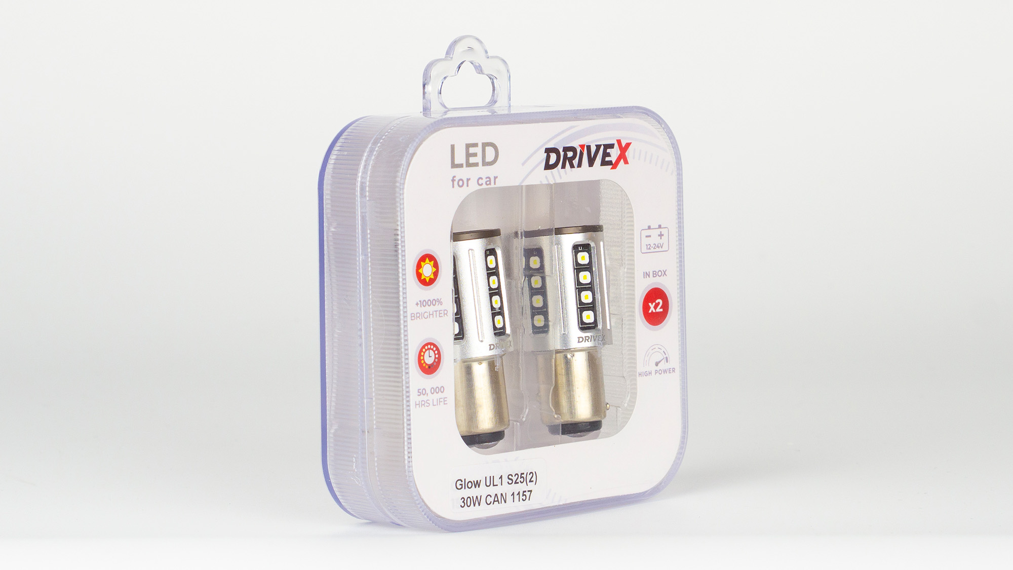 Glow UL1 S25(2) 9-48V 30W CAN 2600Lm 1157/P21/5W BAY15D d-15mm к-т.