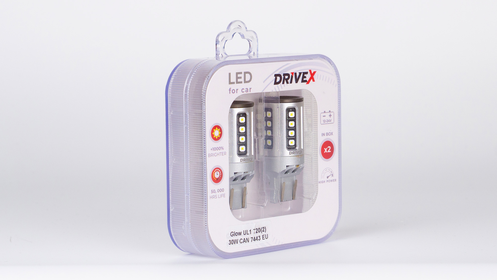 Glow UL1 T20(2) 9-48V 30W CAN 2600Lm 7443/W21/5W base-16mm EU к-т.