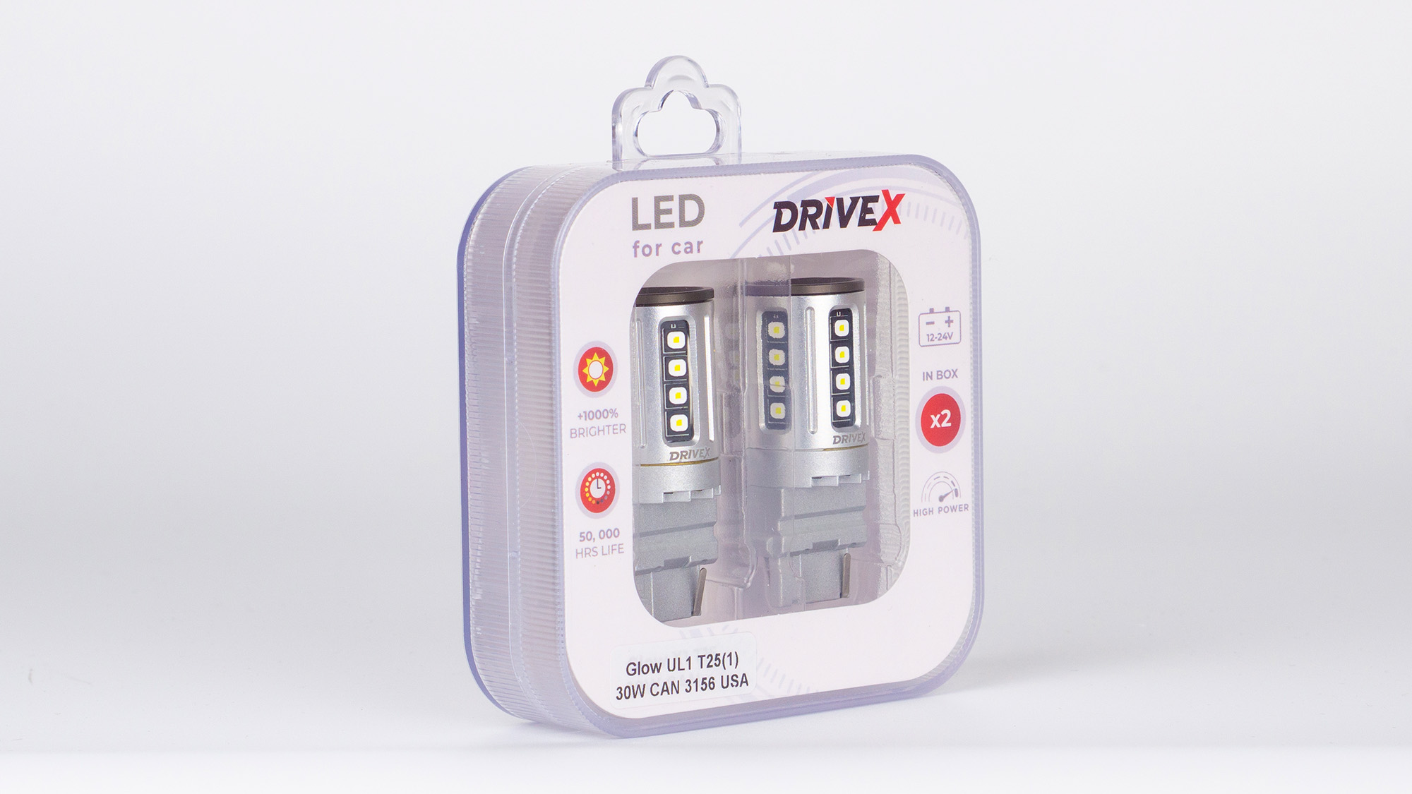 Glow UL1 T25(1) 9-48V 30W CAN 2600Lm 3156/P27W base-16mm USA к-т.
