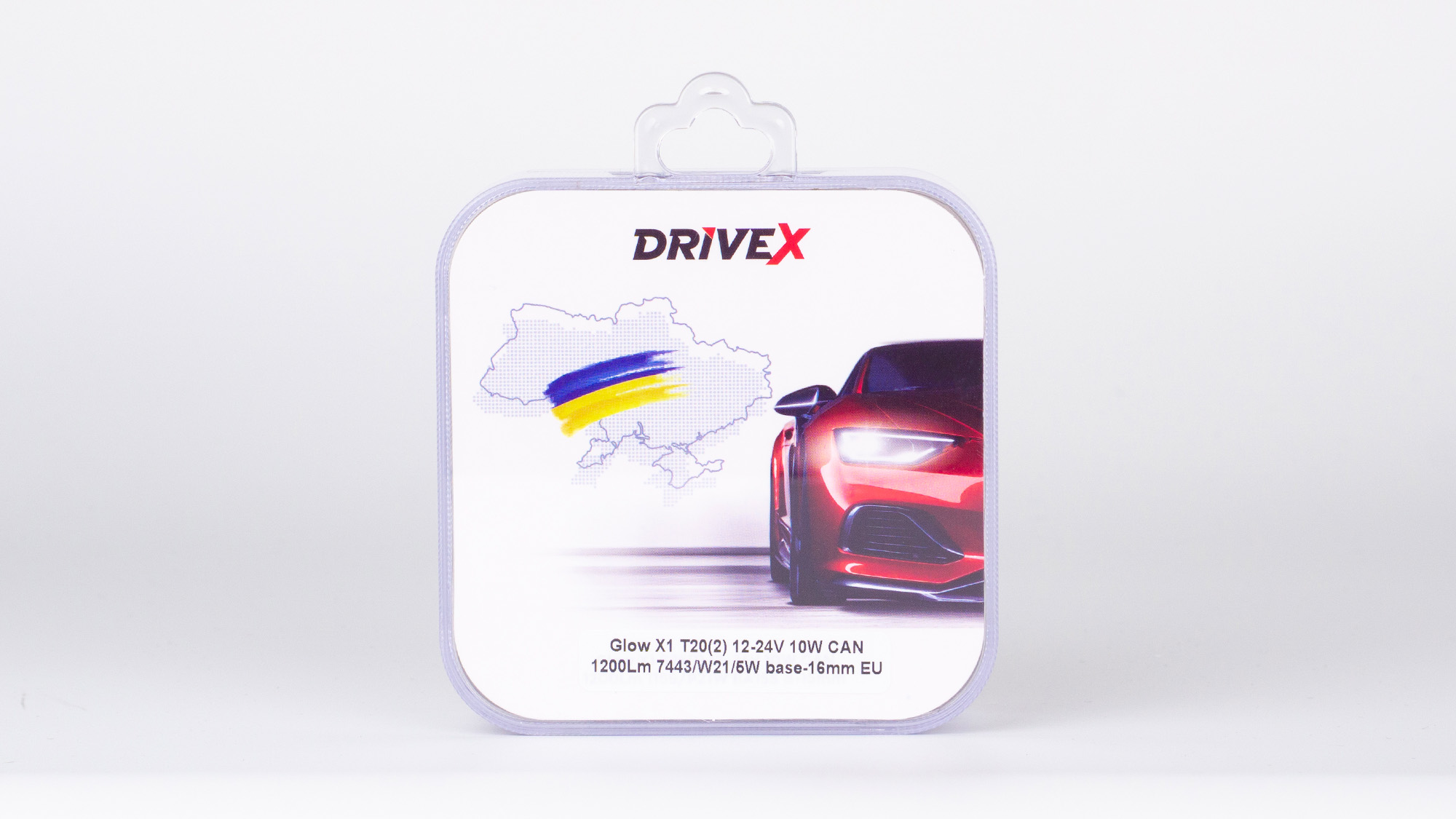 Glow X1 T20(2) 12-24V 10W CAN 1200Lm 7443/W21/5W base-16mm EU к-т.