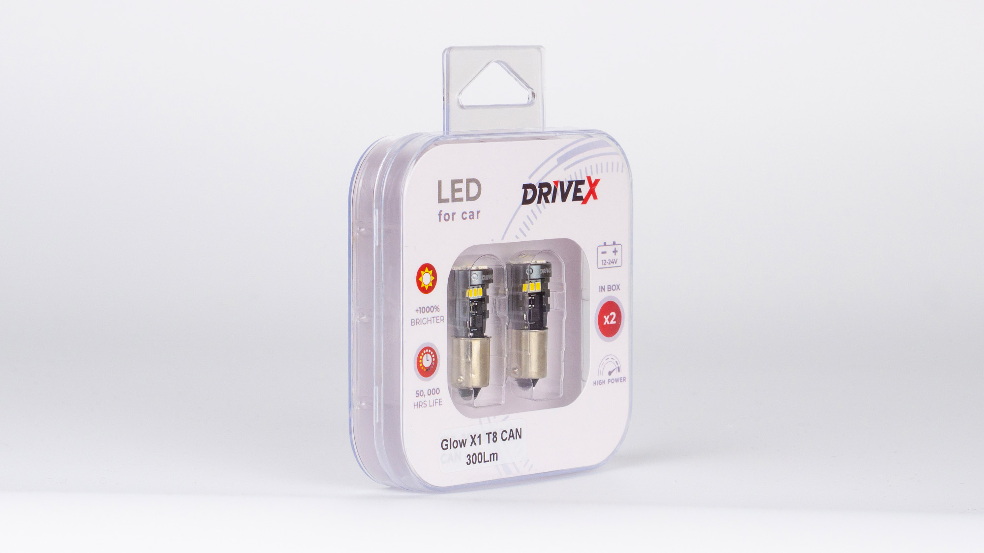 Glow X1 T8 12-24V CAN 300Lm BA9S/T4W d-9mm к-т.