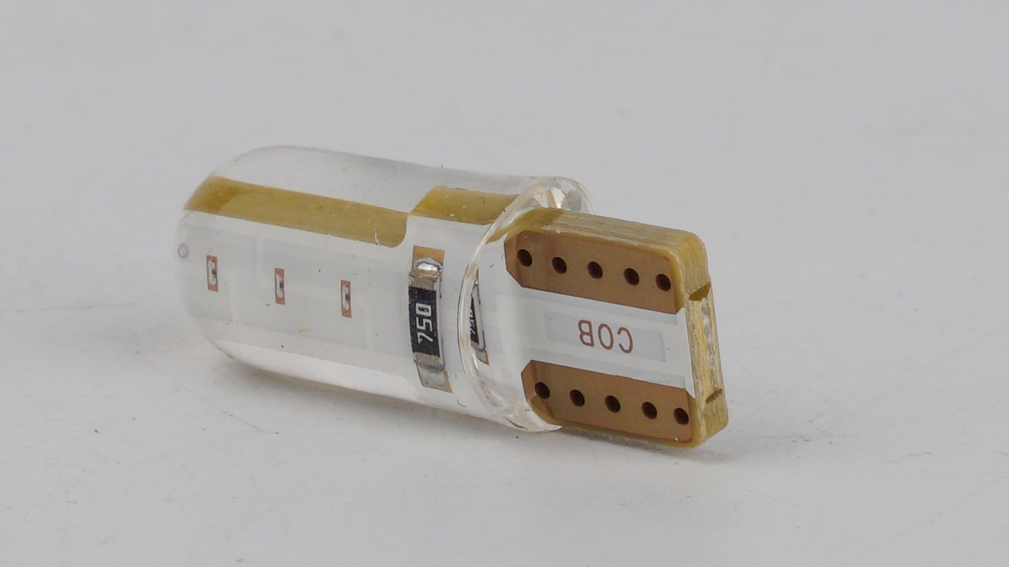 T10-035 Blue COB 0.8W 15Lm 12V W5W base-10mm C