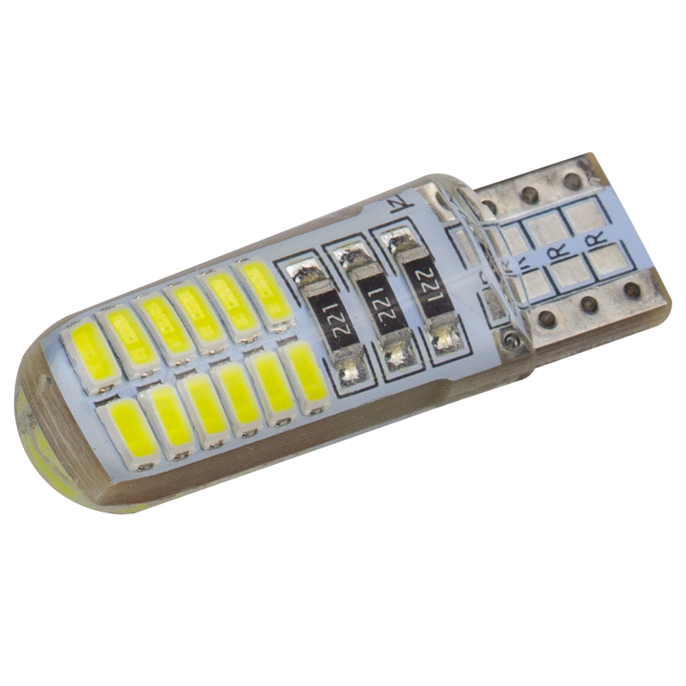 T10-065 1.3W 60Lm 12V Silicon W5W base-10mm C