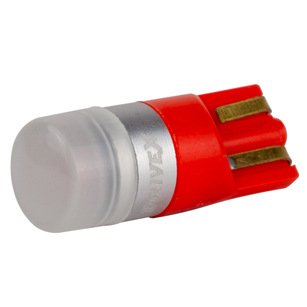 T10-201n Red 1Lm 3030-1 9-36V W5W base-10mm C