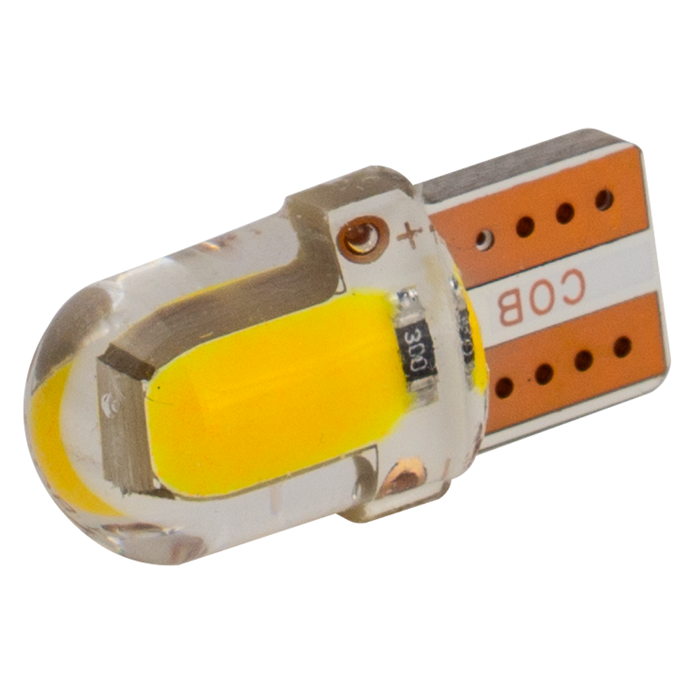 T10-218 Yellow 12V 0.3W 15Lm W5W base-10mm C