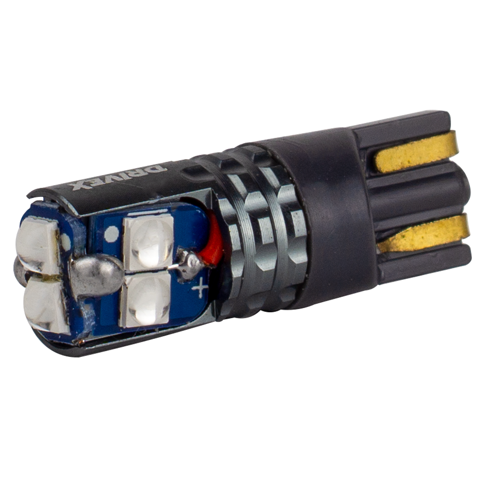 T10-228 Blue 12-24V 1.7W 65Lm W5W base-10mm B