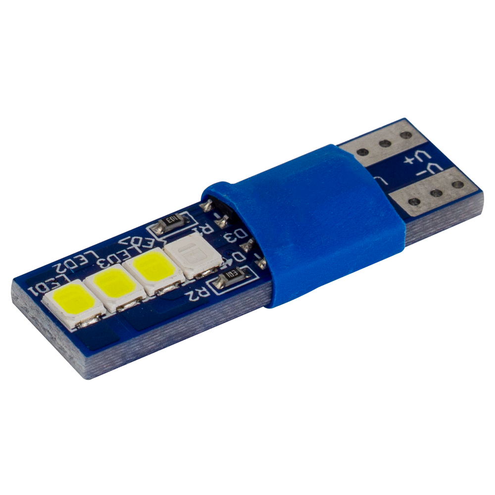 T10-230 Blue 12V 0.6W 30Lm W5W base-10mm C