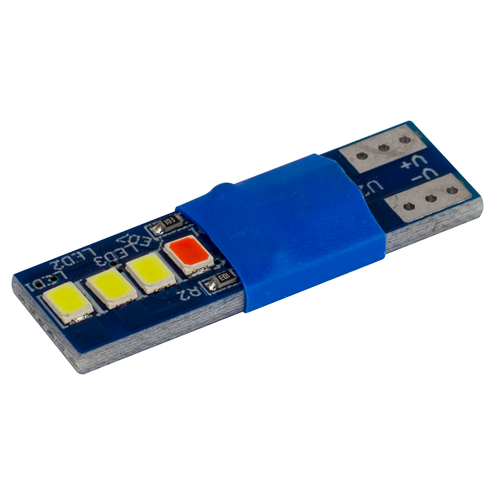 T10-230 Red 12V 0.6W 30Lm W5W base-10mm C