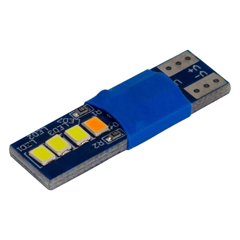T10-230 Yellow 12V 0.6W 30Lm W5W base-10mm C