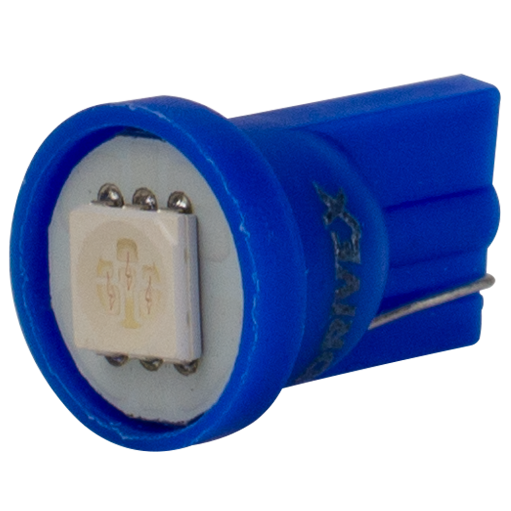T10-244 Blue 12V 0.3W 5Lm W5W base-10mm C
