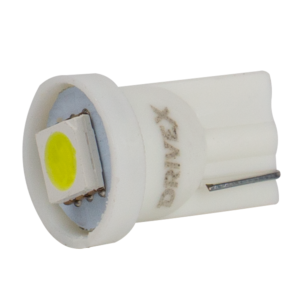 T10-244 White 12V 0.3W 10Lm W5W base-10mm C