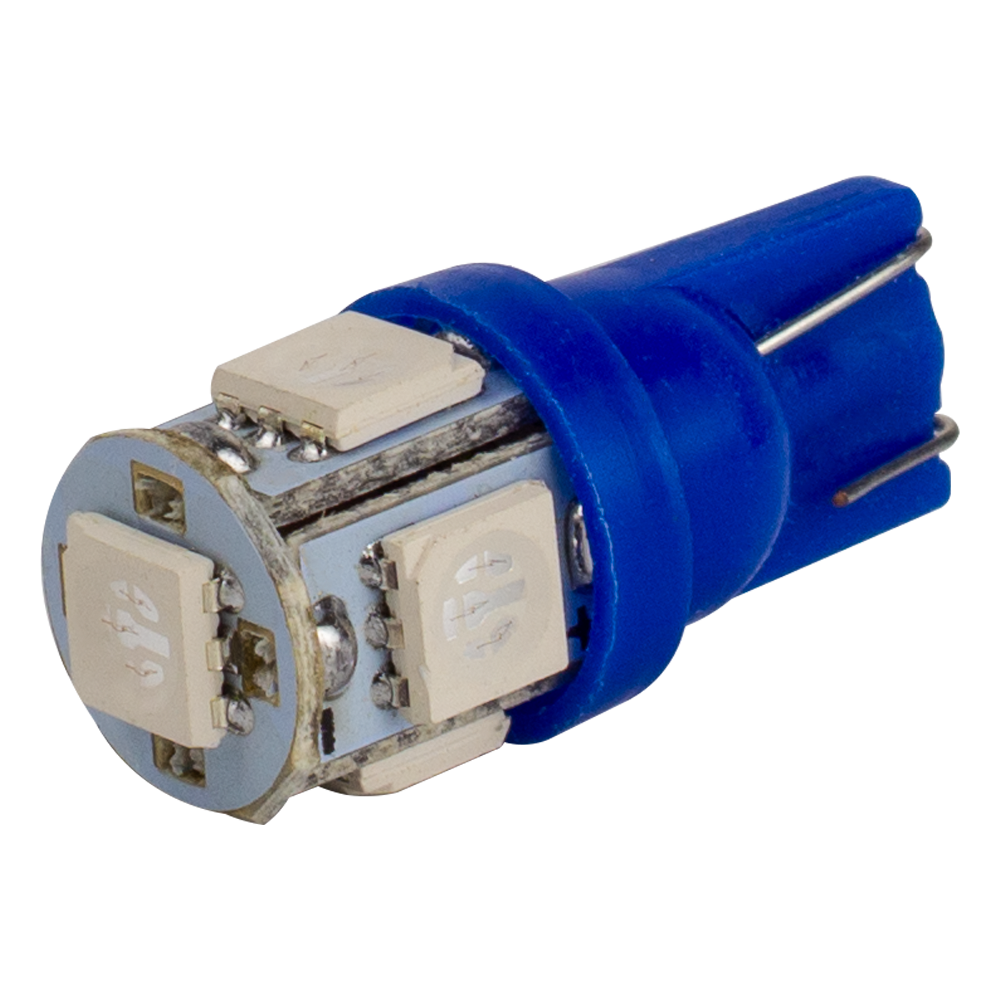 T10-265 Blue 12V 0.7W 10Lm W5W base-10mm C