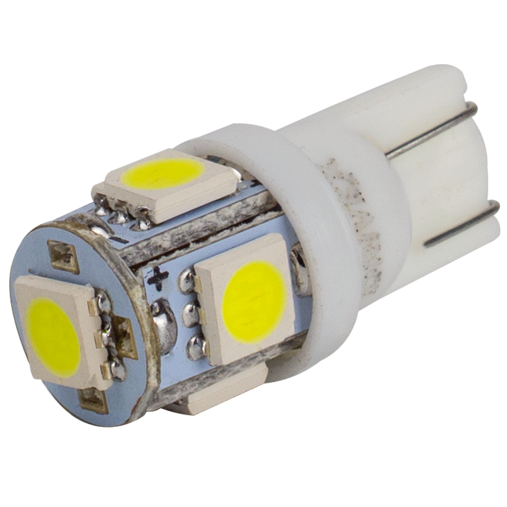 T10-265 White 12V 0.7W 35Lm W5W base-10mm C