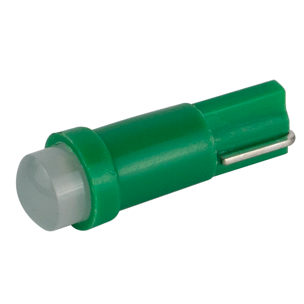 T5-205 Green 12V 0.2W 7Lm BA7S/W1.2W d-5mm C