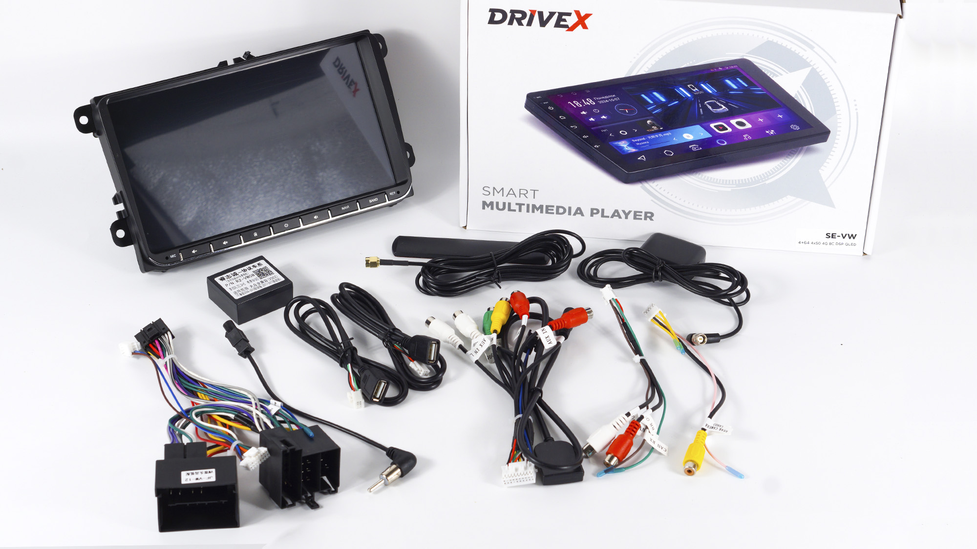 Автомобільна мультимедійна система DriveX SE-VW 4+64 QLED 4G DSP